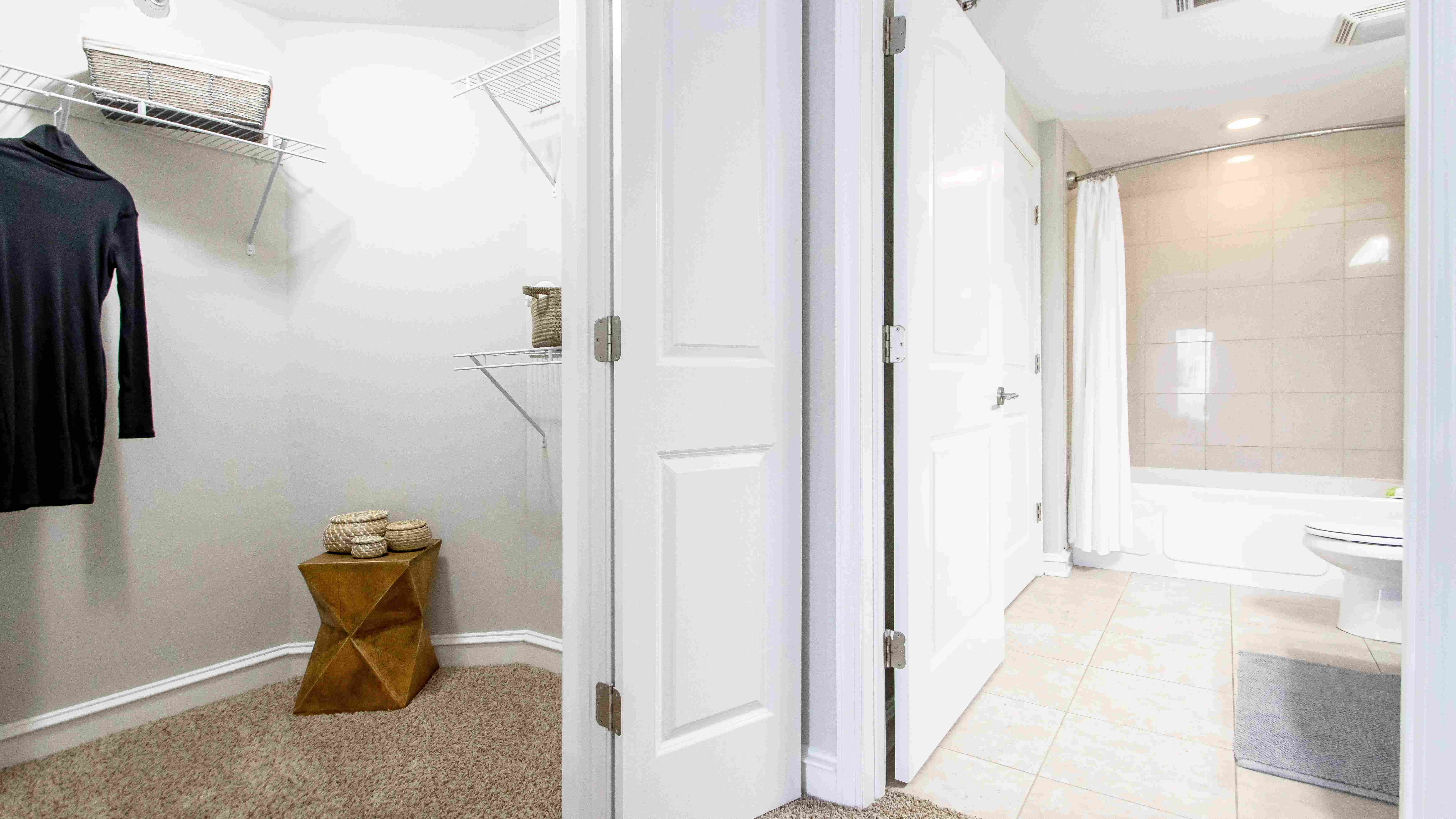  In your master suite, you’ll relish our magnificent adjoining oversized walk-in closet with luscious carpeting and an adjacent, spacious bathroom for an immaculate living experience.  