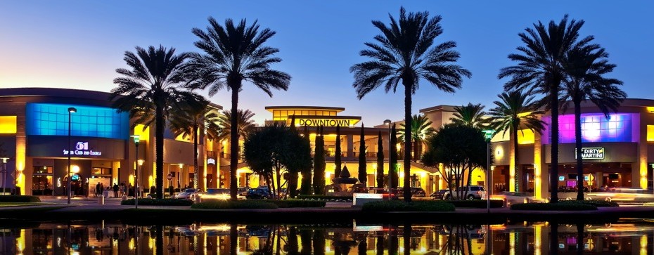 Downtown at the Gardens for shopping, dining and entertainment.