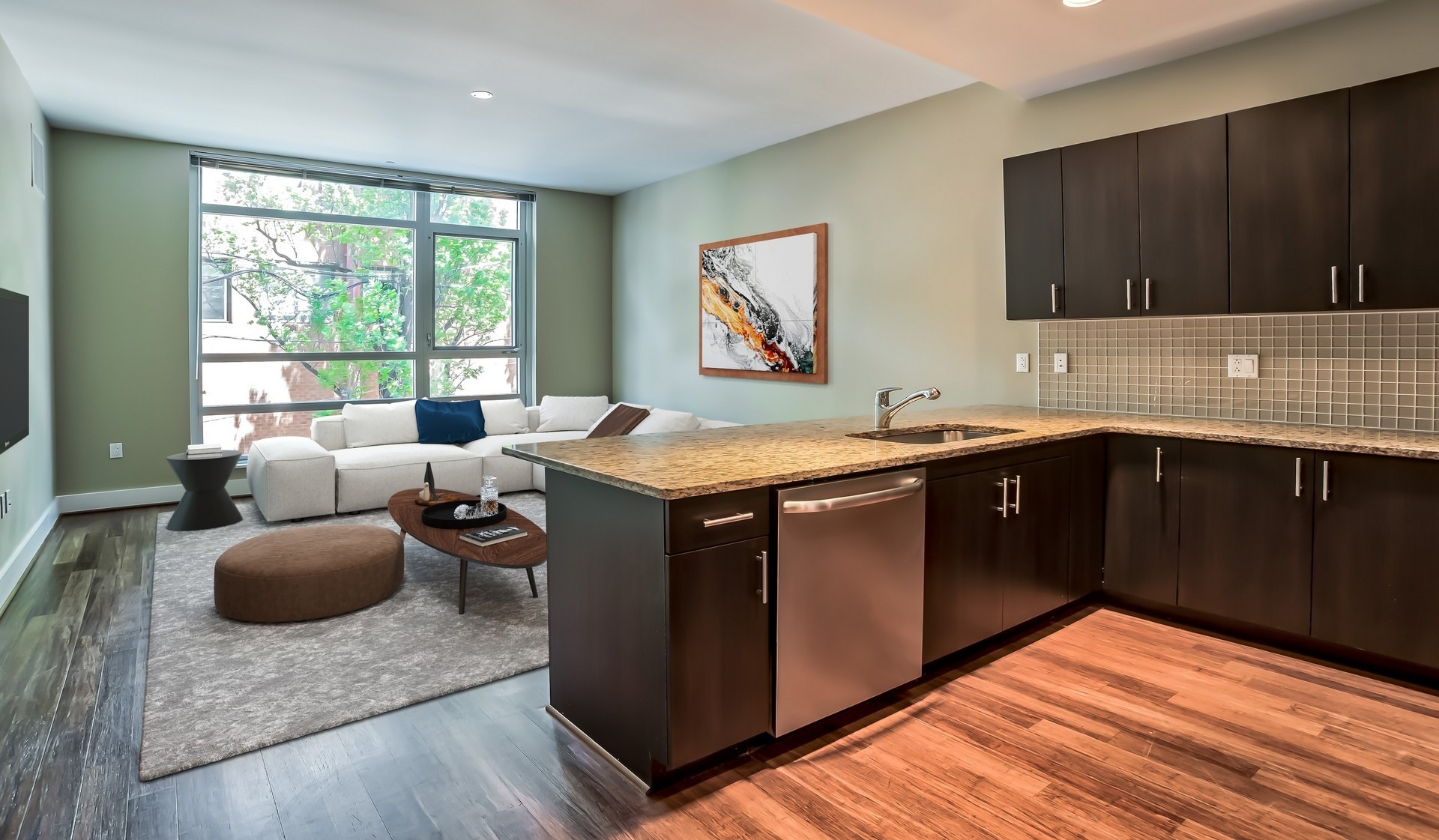Modern finishes throughout