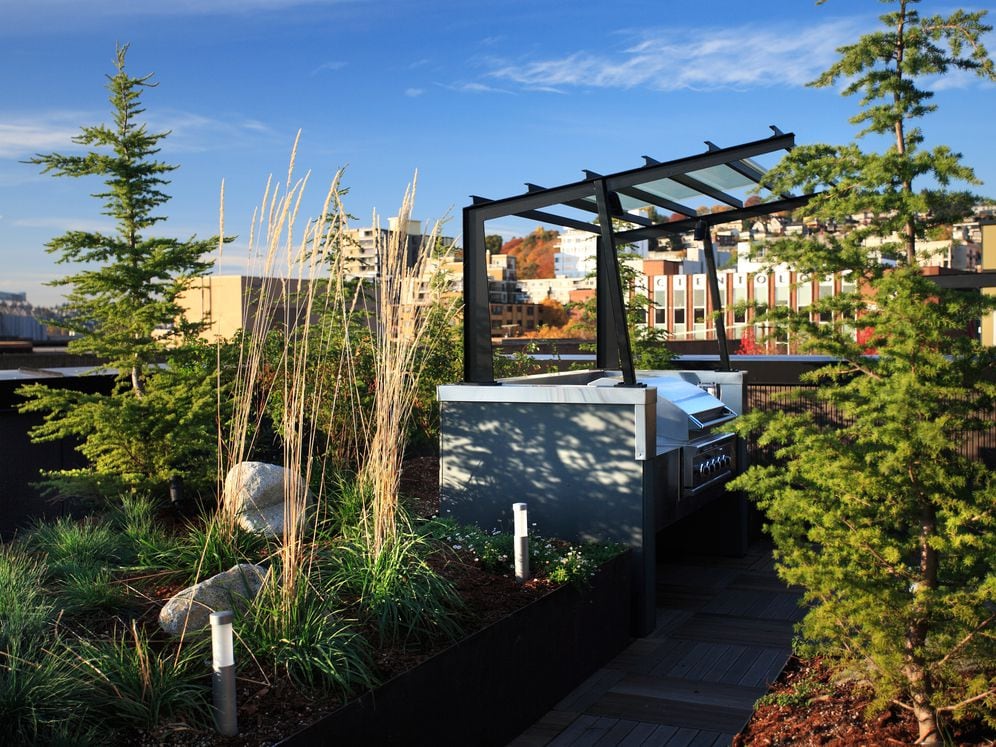 Rooftop Lounge with BBQ Grills