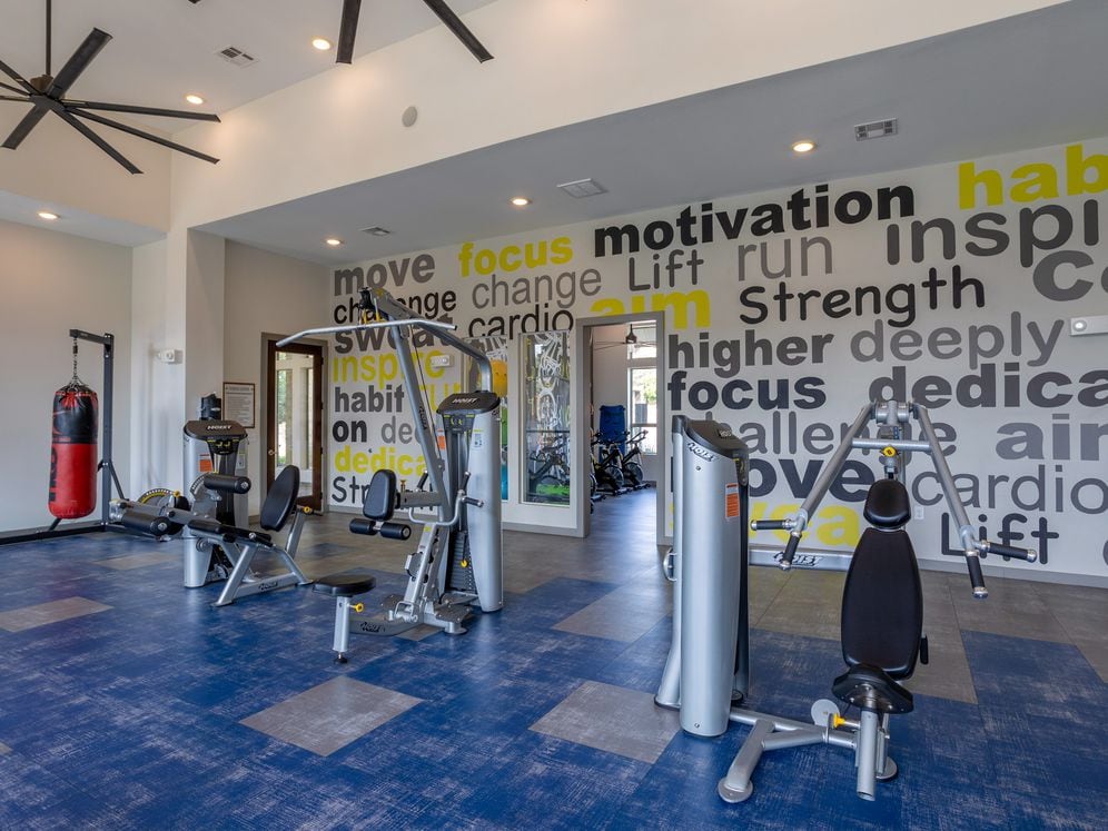 State-of-the-art fitness center with strength equipment
