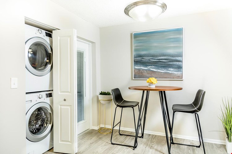 Apartment homes are complete with front loading washer and dryers for your convenience.