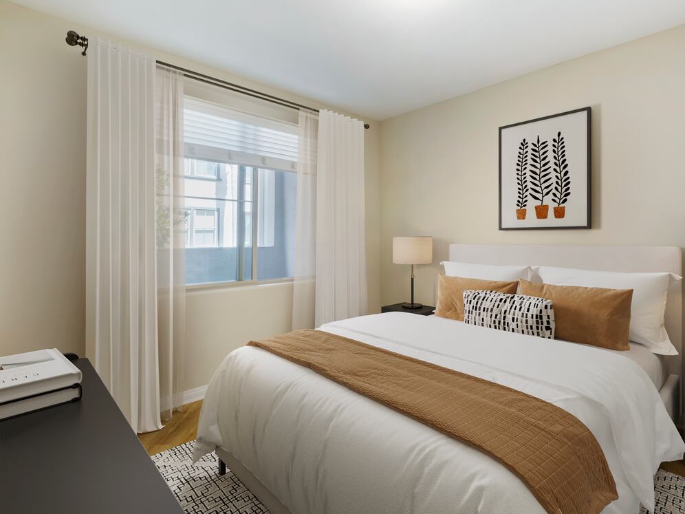 Classic Package II bedroom with hard surface flooring (select homes)