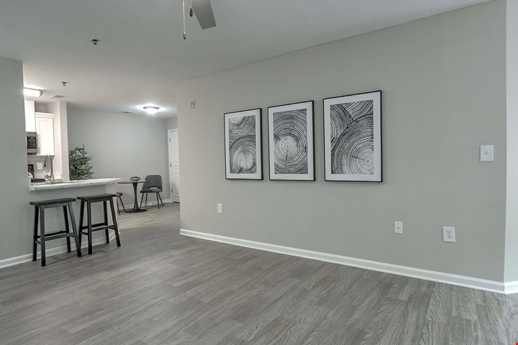 Spacious living and dining areas offer endless possibilities for seating and entertainment.