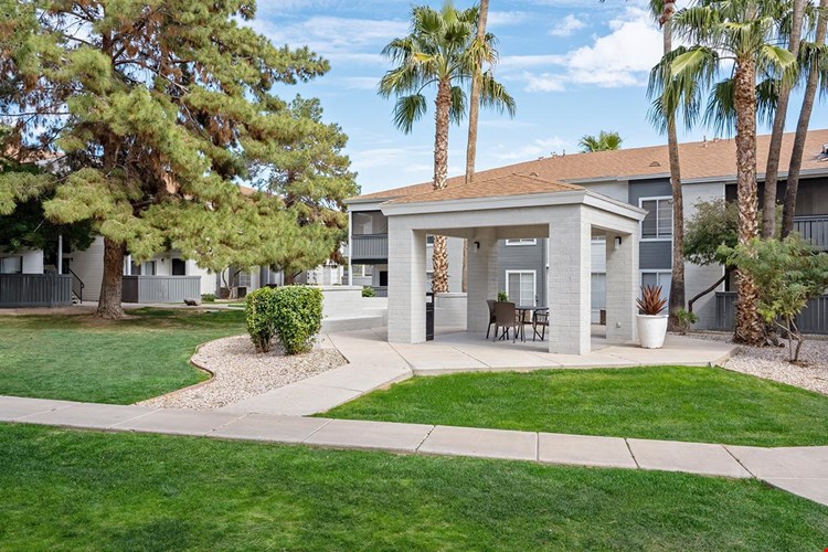 Enjoy a meal outdoors at our picnic area.