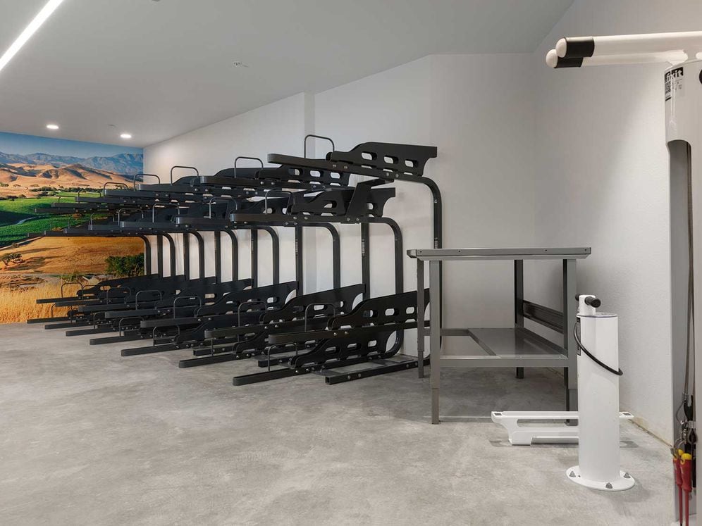 Phase II Bike storage and bike repair room