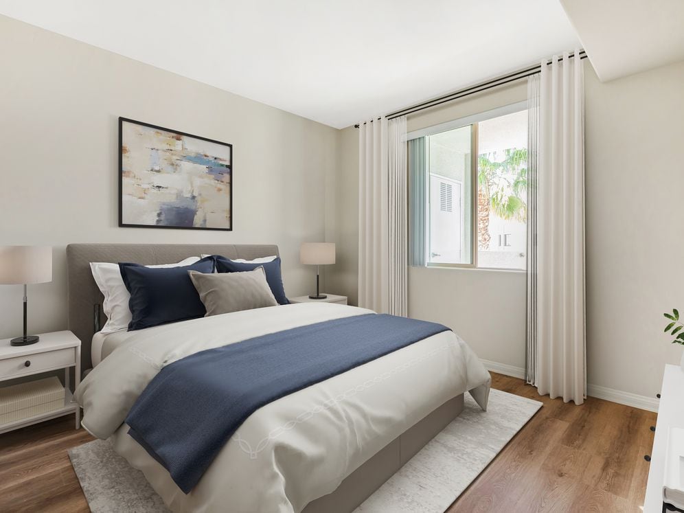 Classic Package II bedroom with hard surface flooring