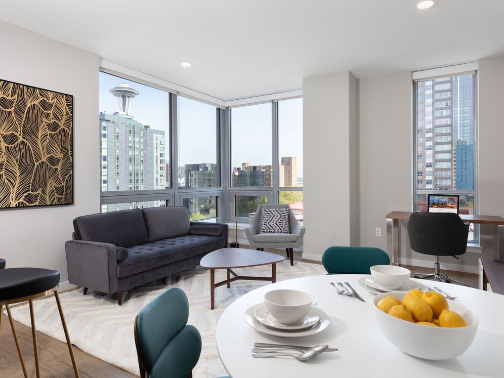 Furnished Apartment Living Dining