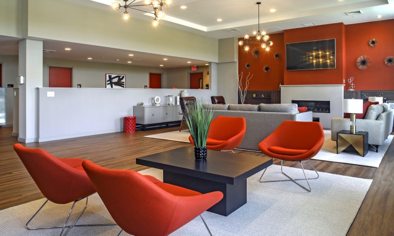 Sitting lounge in the community center