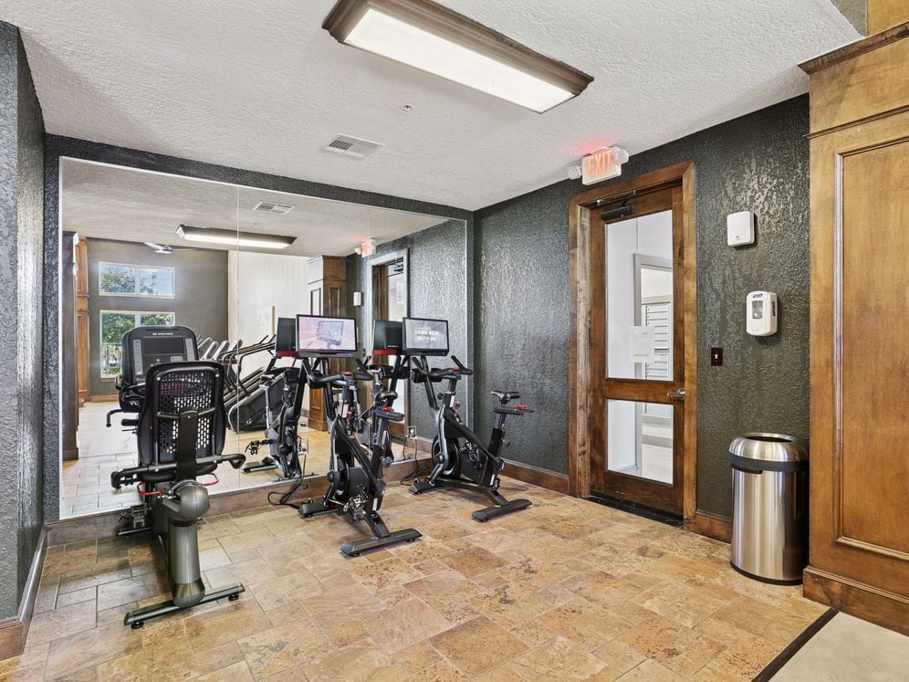Fitness center with cardio equipment