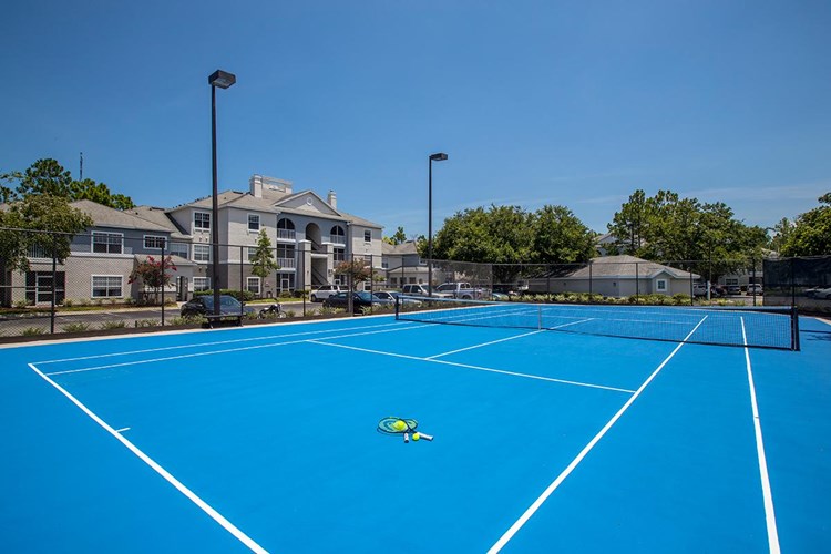 Play a game of tennis on our lighted tennis court. 