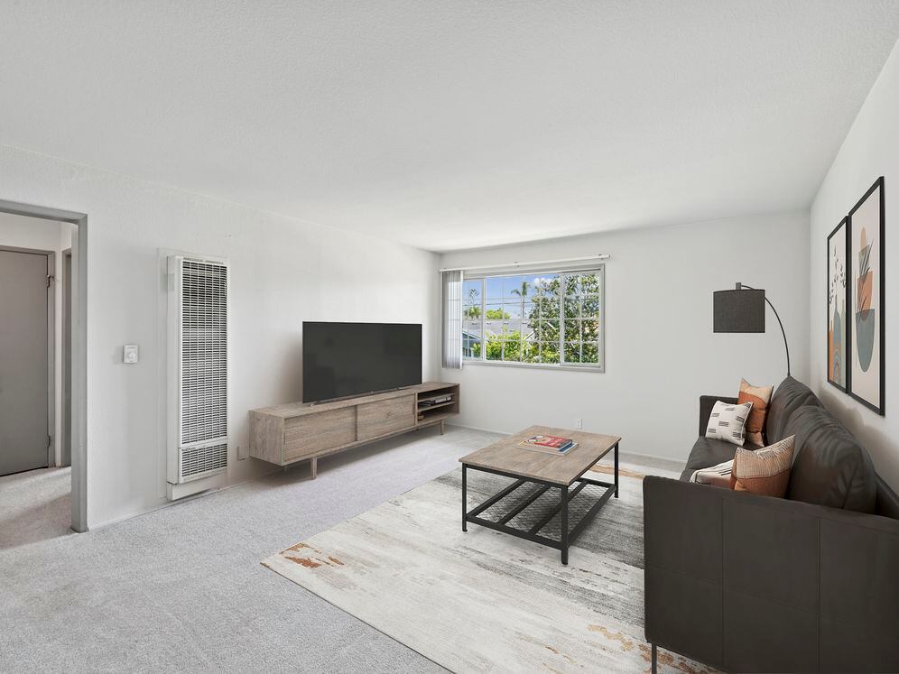 Living room with carpet