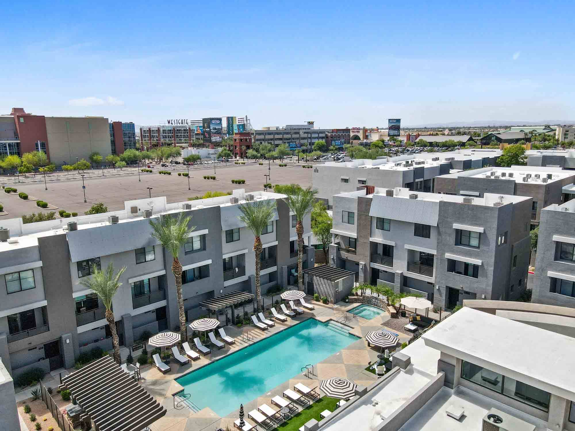 Zone Westgate, Glendale, AZ, Aerial View
