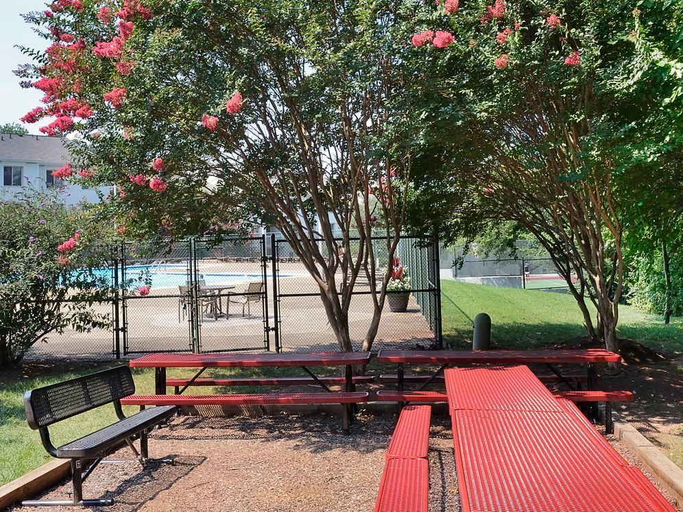 Courtyard with picnic area