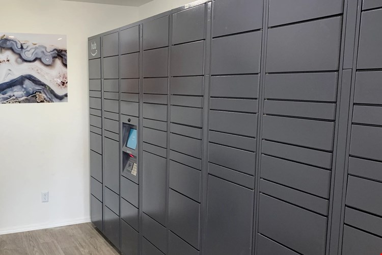 Convenience at your fingertips: our Amazon Hub package locker is here to safely receive and store all your packages with ease.