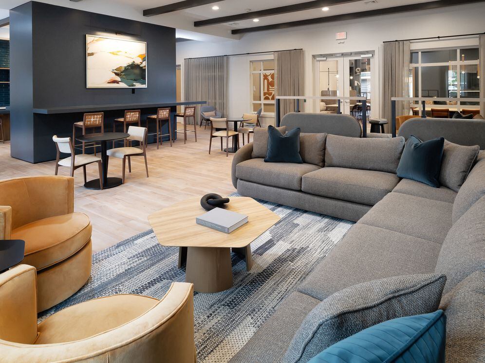 Resident lounge with kitchenette and ample seating