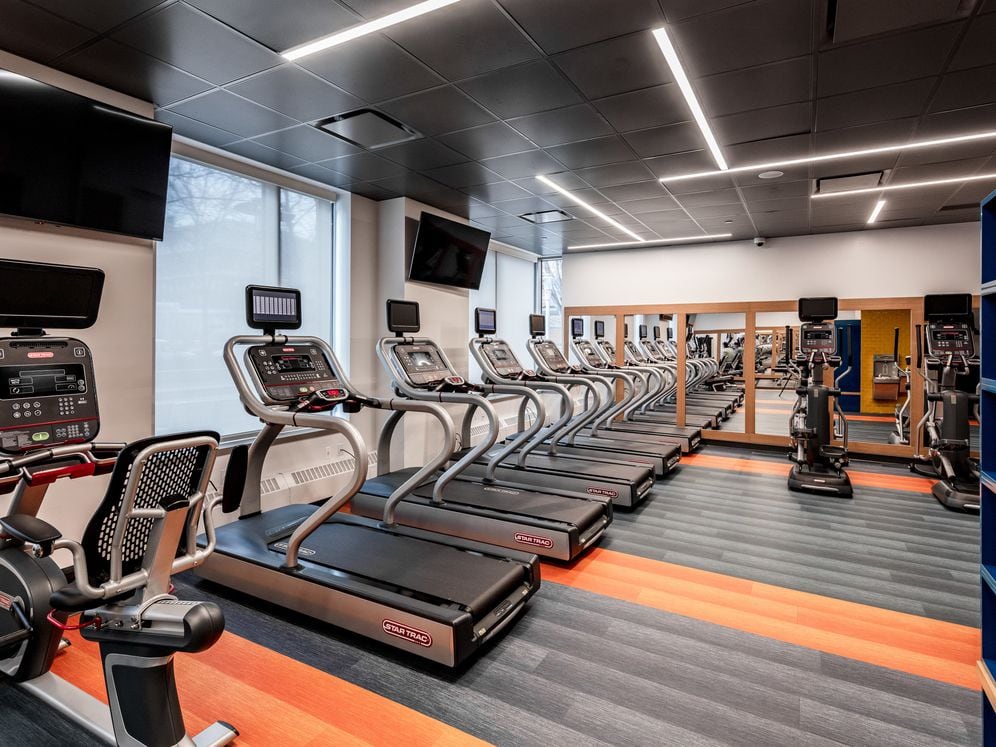 Fitness center with cardio equipment