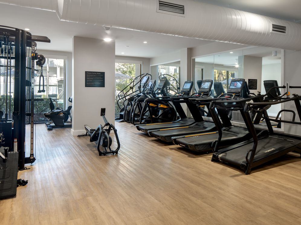 State-of-the-art fitness center with cardio equipment