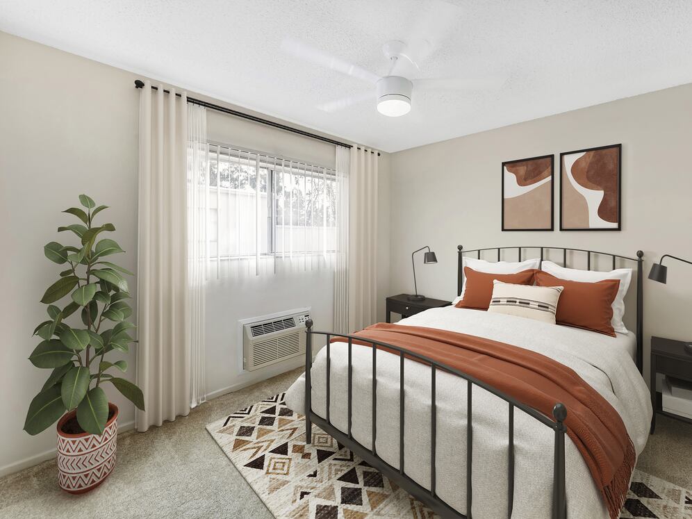 Renovated Package I bedroom with carpet (select homes)