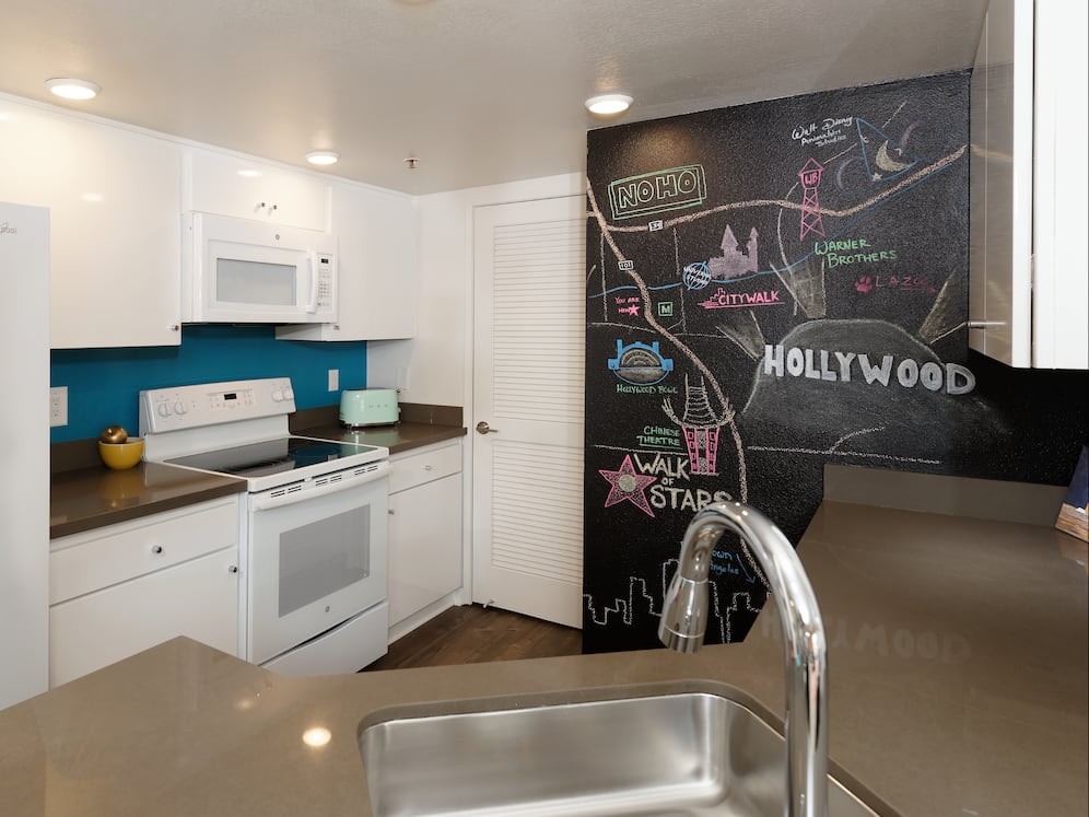Standard Apartment Kitchen with Quartz Countertops
