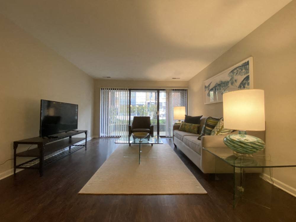 Balcony off the living room