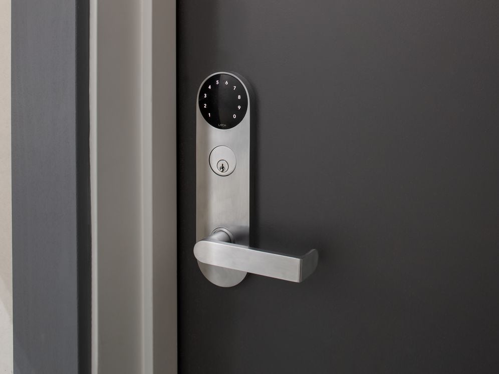 Keyless apartment entry via Latch lock