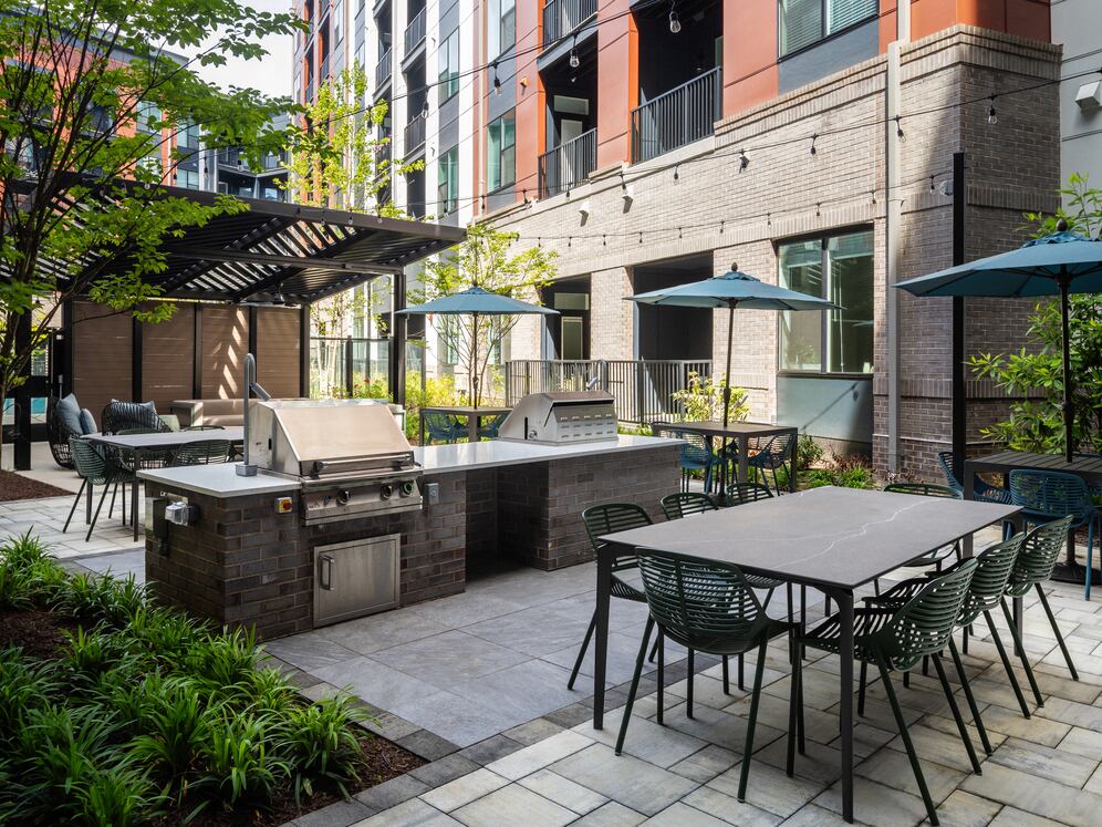 Courtyard #2 BBQ grills 