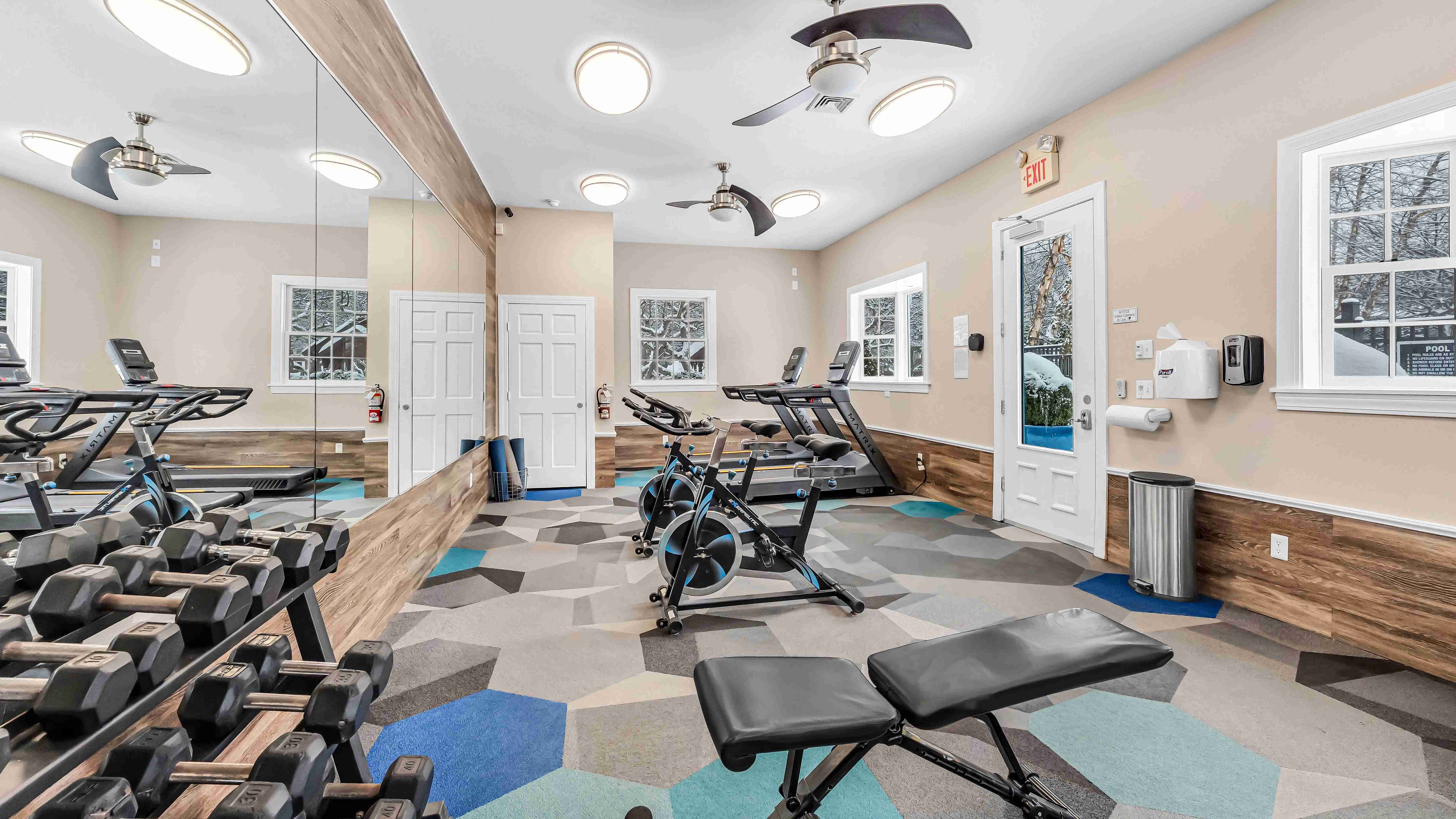 Break a sweat, build strength, and stay on track—all without leaving home. Our fitness center is equipped to keep you moving and motivated every day.