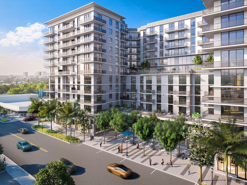 Walkable to Miami Metrorail for convenient commuting and retail and dining nearby (Rendering)