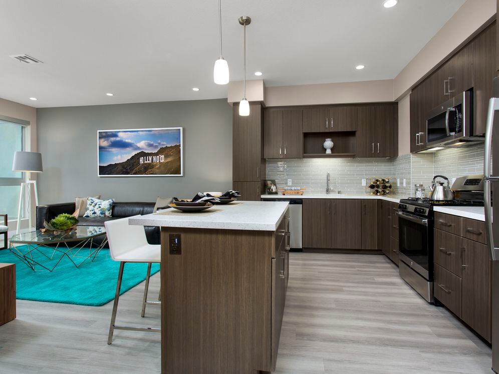 Classic Home Kitchen and Living Room