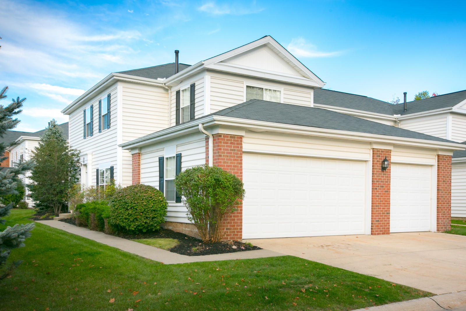Attached garage parking at Residence at The Residence at Barrington in Aurora, Ohio