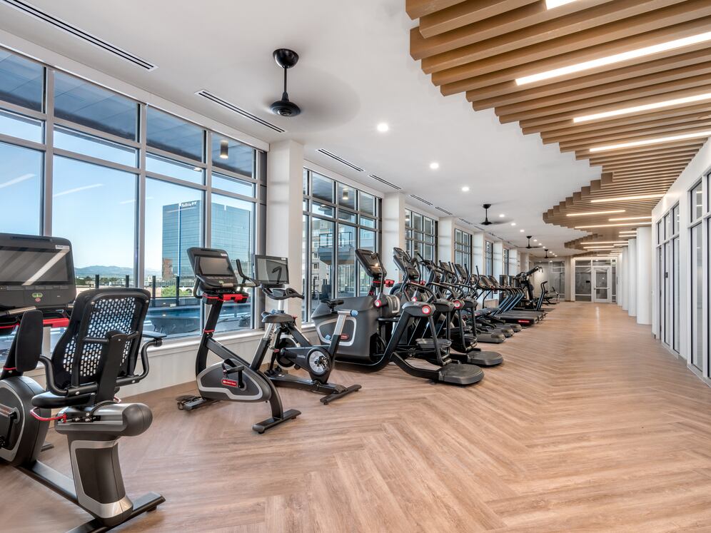 State-of-the-art fitness center with cardio equipment