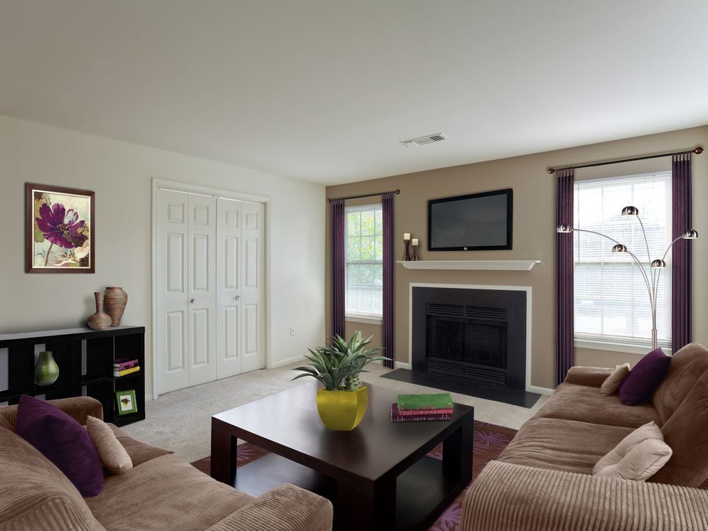 Classic Package living room with carpet