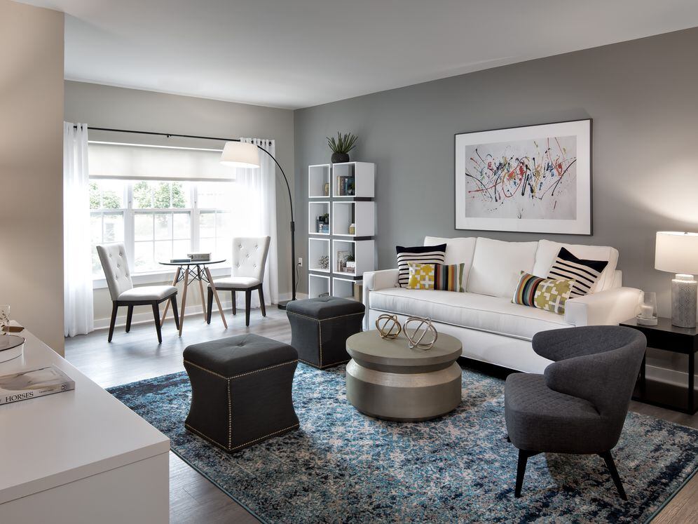 Avalon Package living room with hard surface flooring