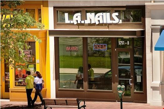 On-site retail including L.A. Nails
