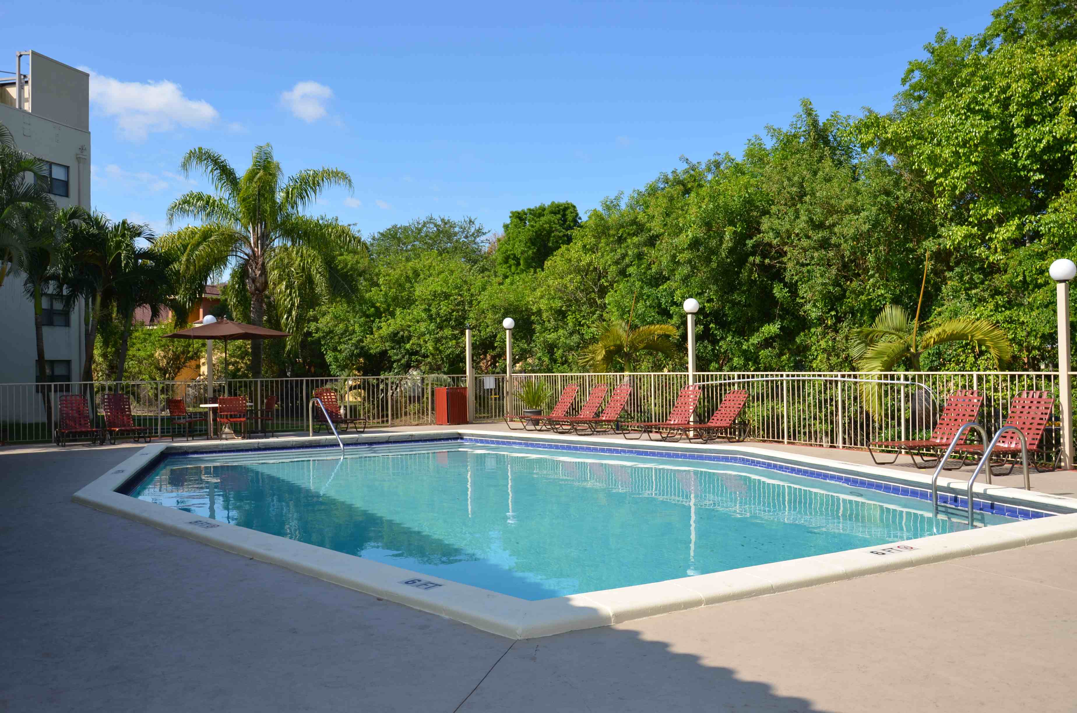 Refreshing swimming pool