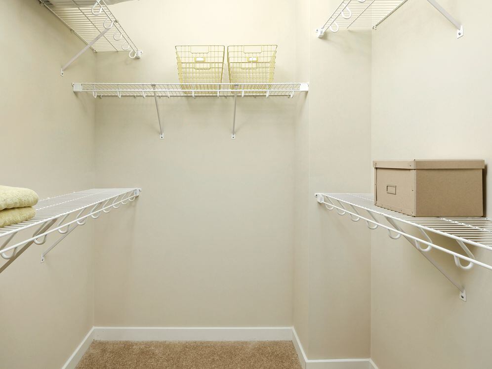 Spacious, walk-in closets
