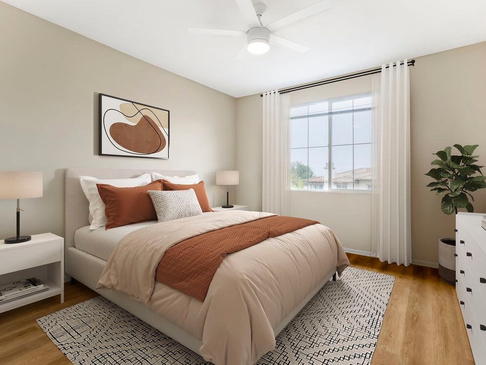 Classic Package II bedroom with hard surface flooring