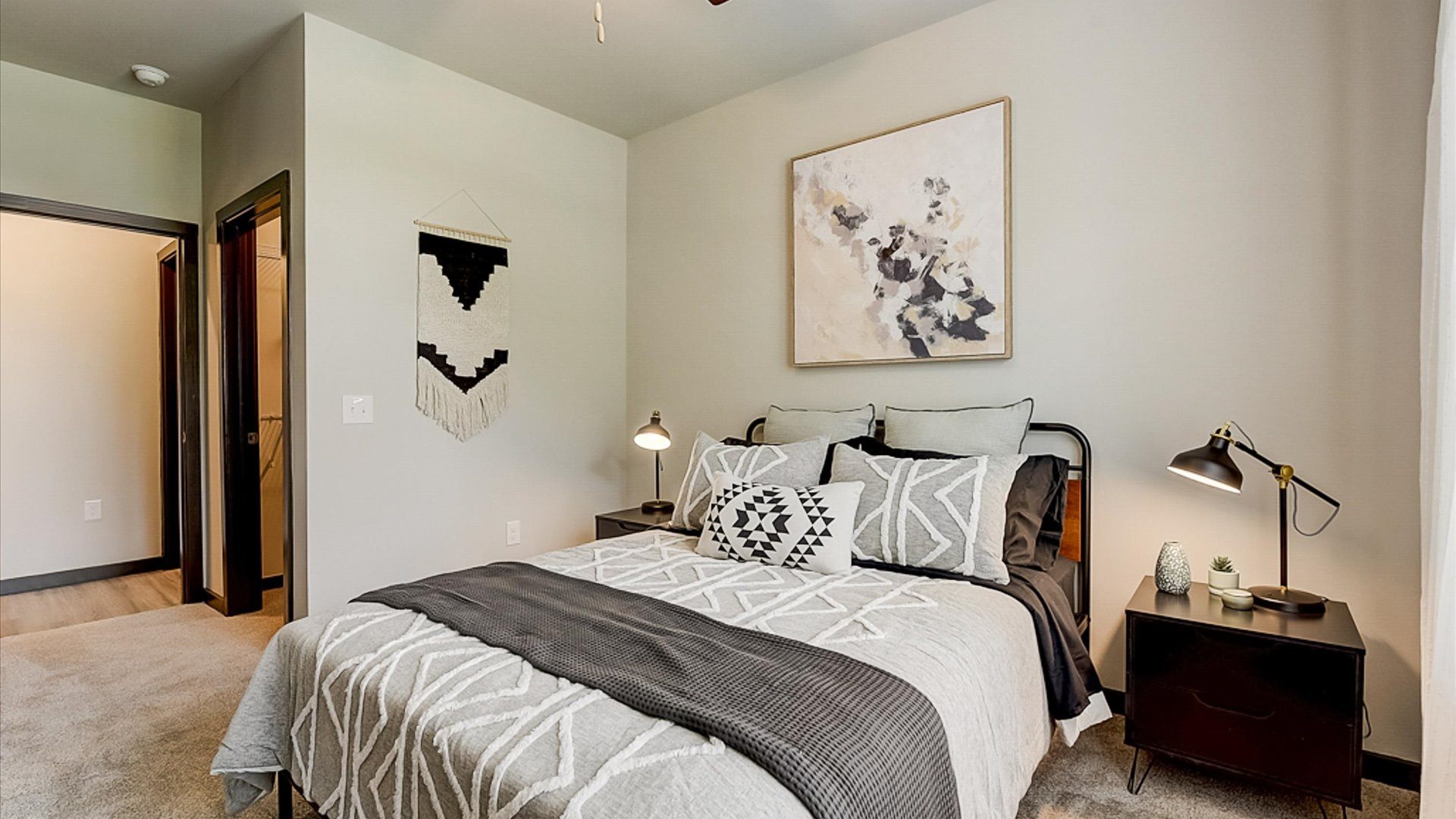 Bright and sunny spacious bedrooms.