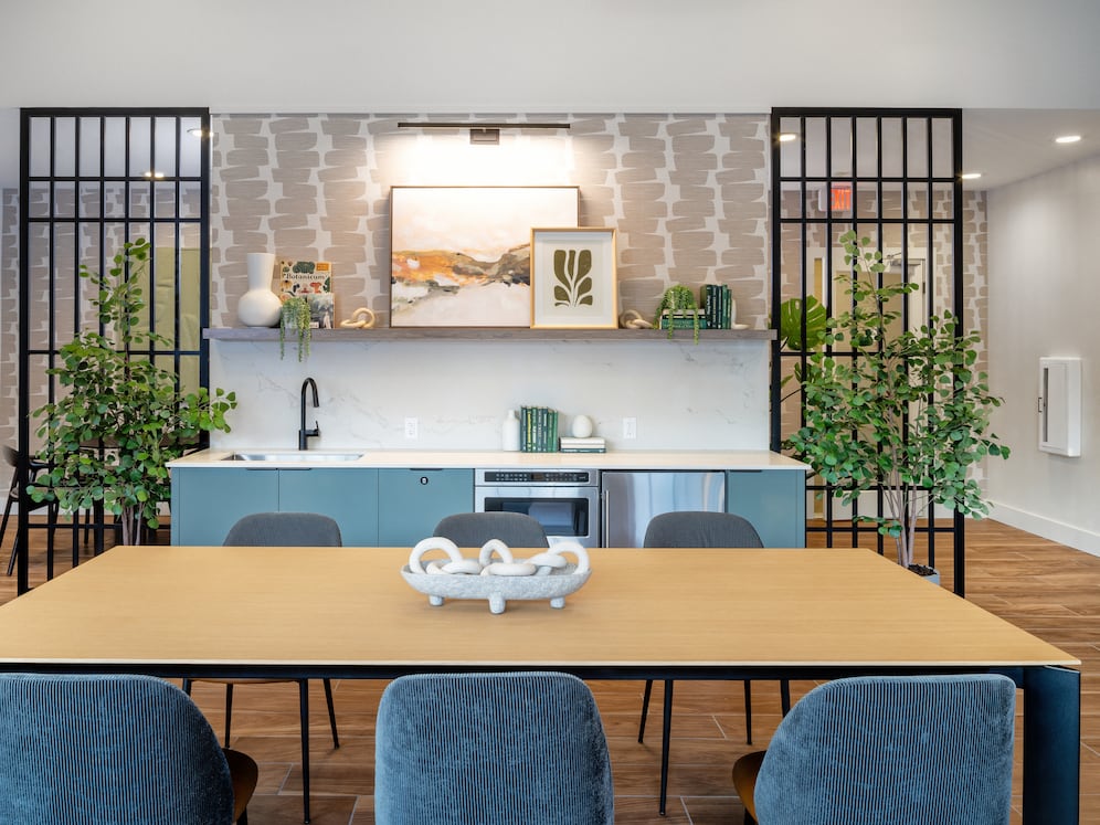 Resident lounge with kitchenette