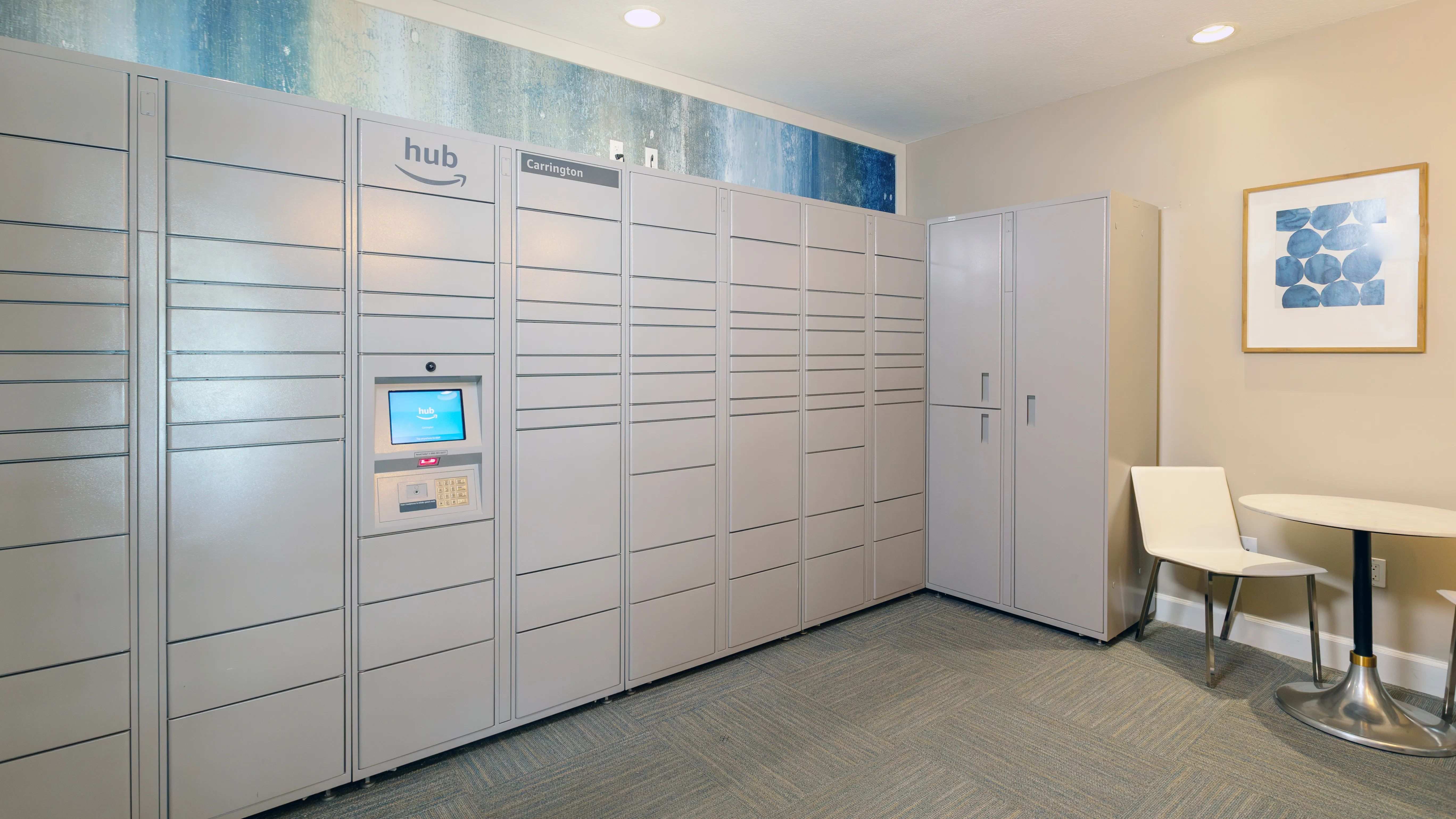 Retrieve your packages with ease from our Amazon Hub package lockers!