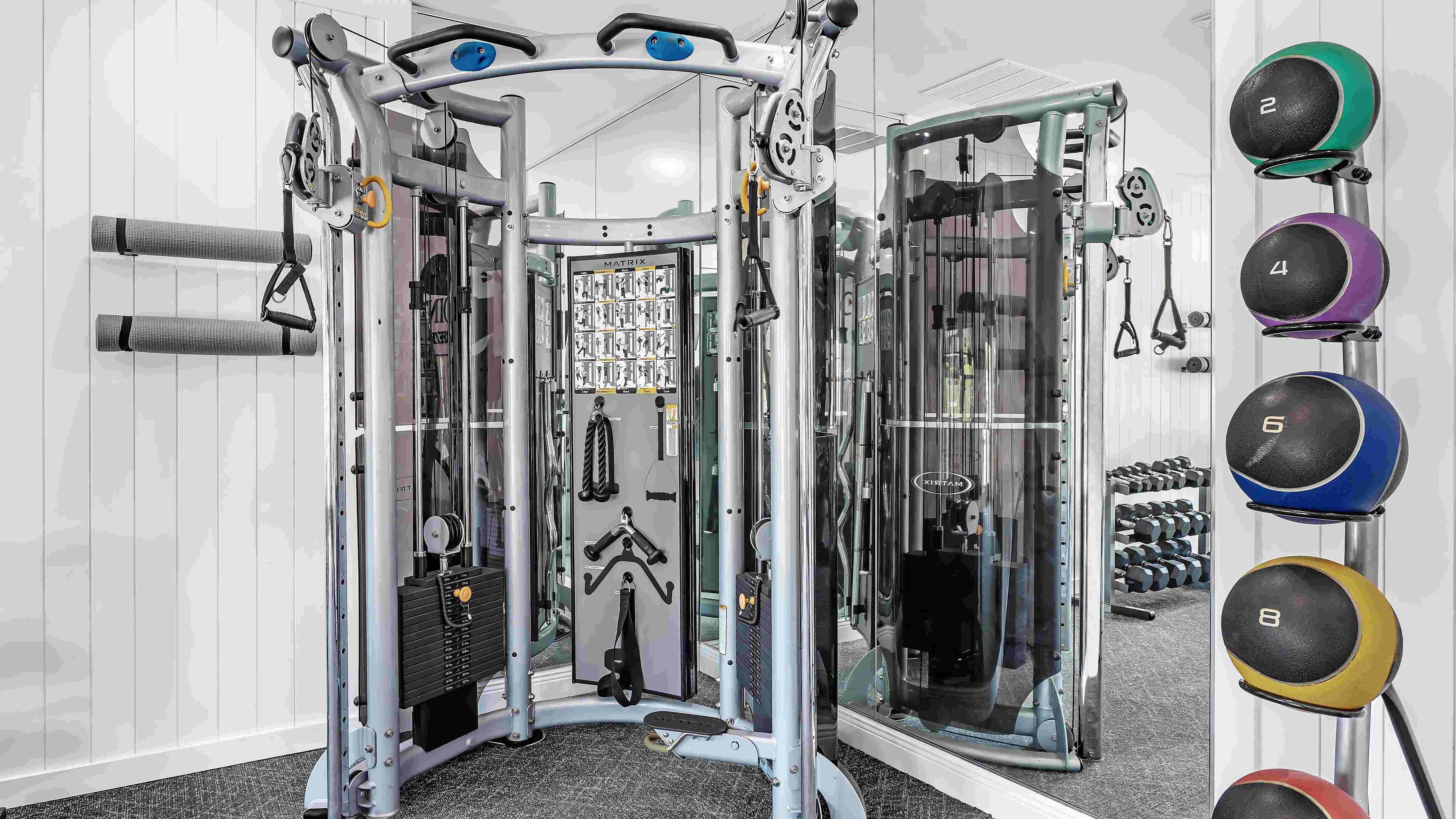 Our fitness center also offers top-notch weight training equipment for a comprehensive full-body workout.