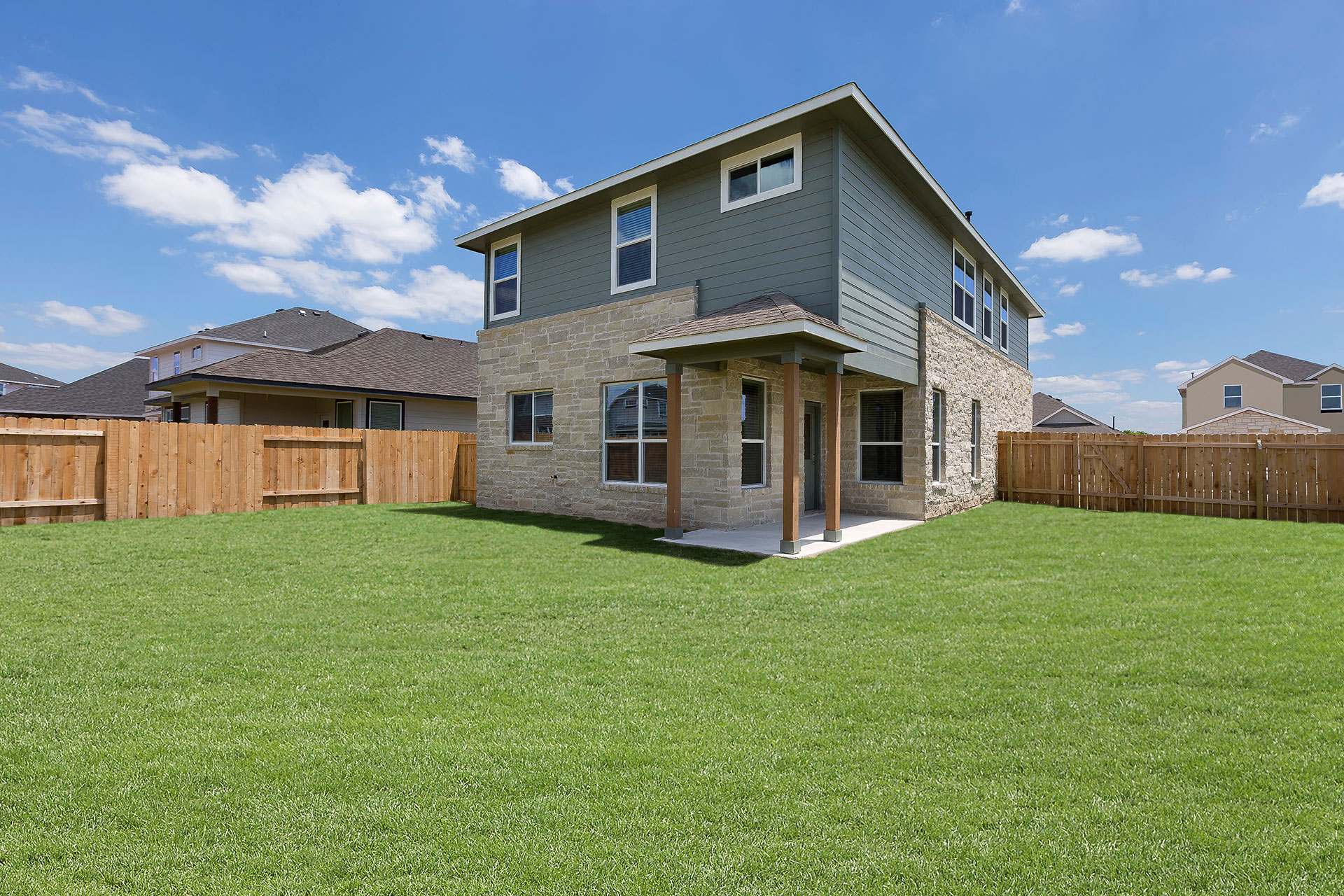 Fenced Backyards and Covered Patios