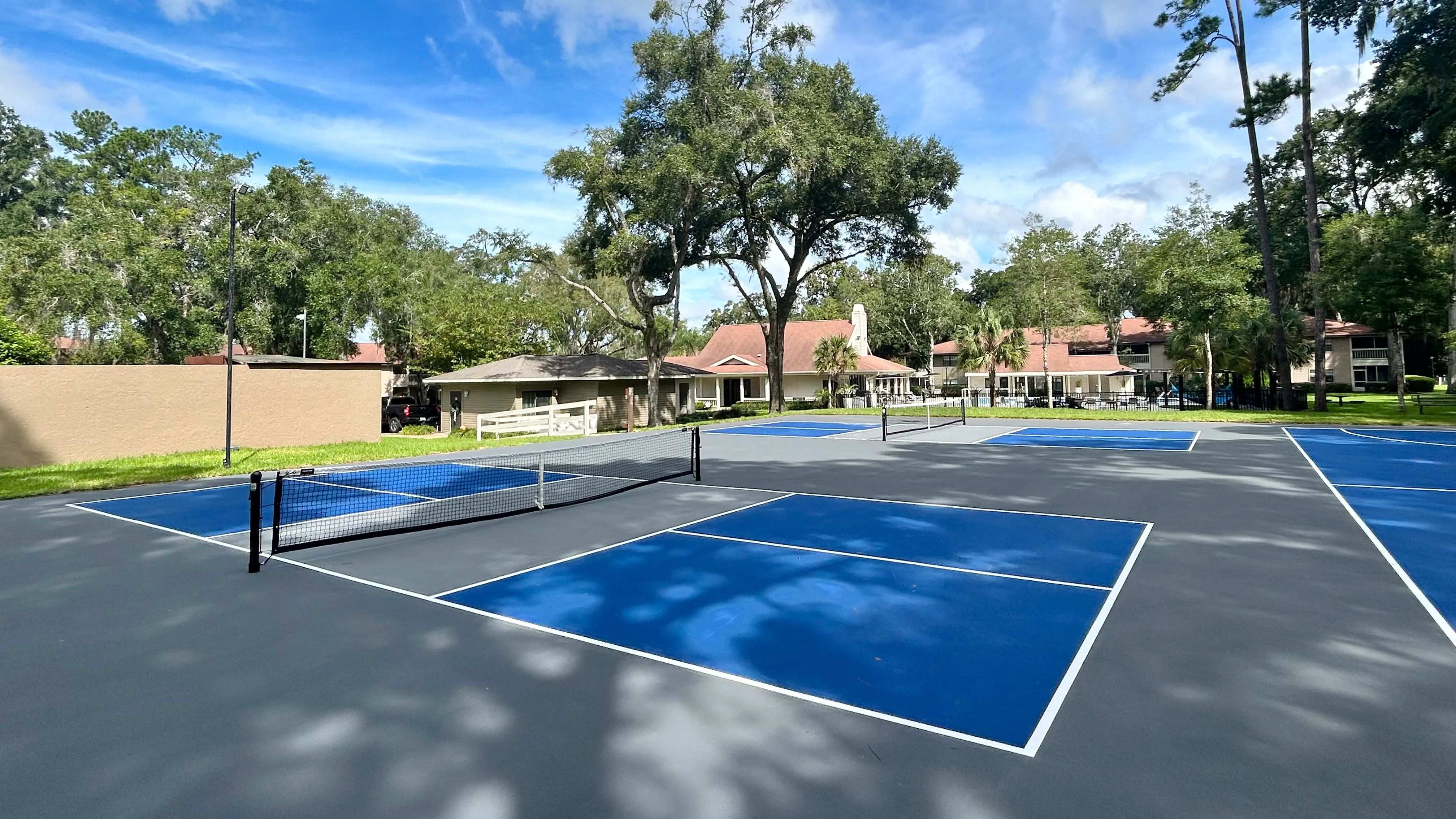 Experience active living at Carrington Lane with access to multiple pickleball courts designed for recreation, wellness, and community connection.