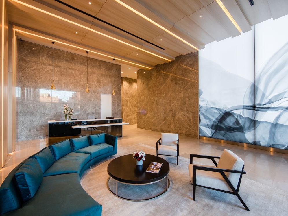 Lobby with common area seating