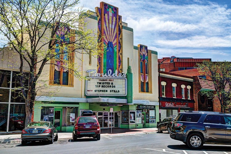 Close-by entertainment such as the Boulder Theater