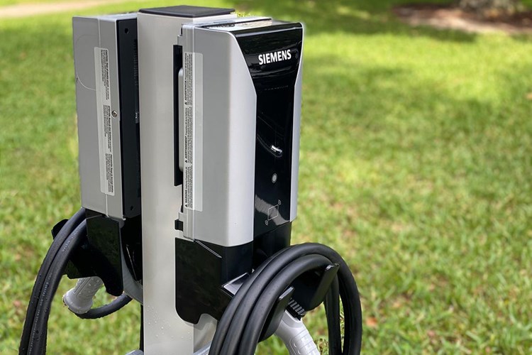 We offer electric vehicle chargers right on site.