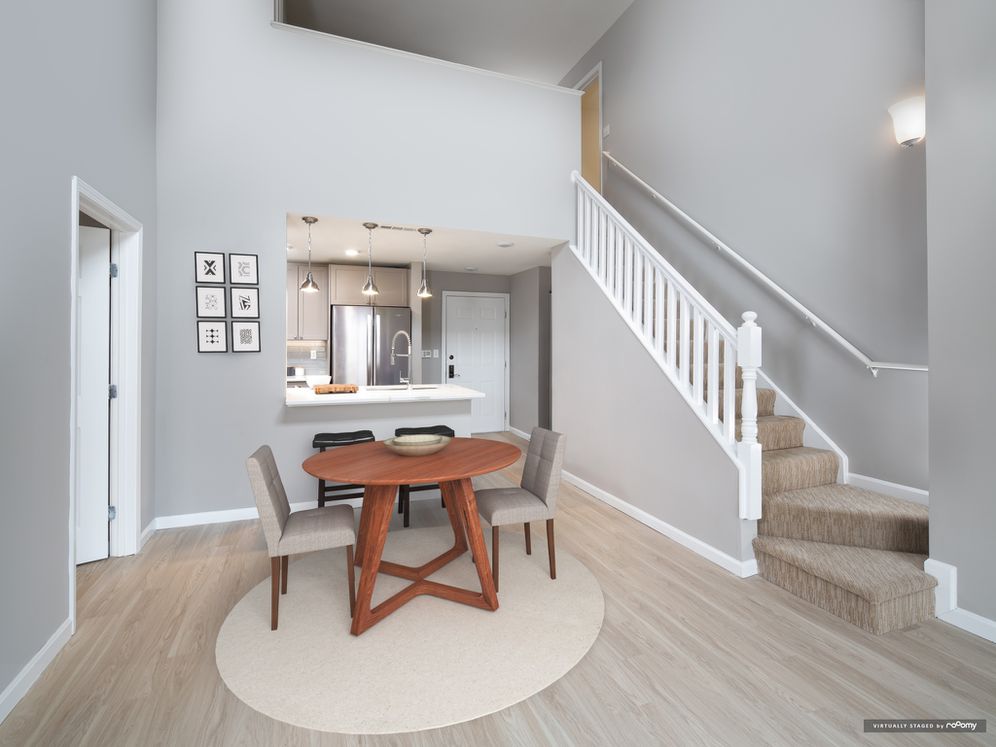 Premier Finish kitchen and dining area with hard surface flooring