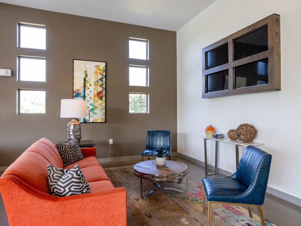 Resident lounge with seating area