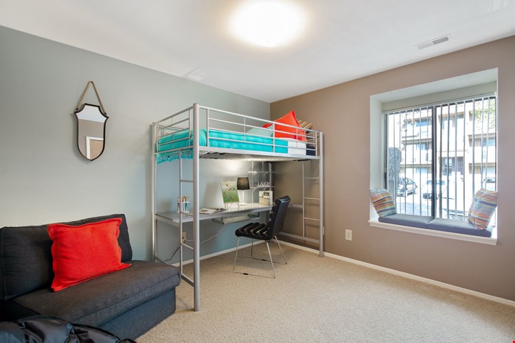 Bedroom - Den - Office Options at Lakeside Village Apartments Clinton Township MI